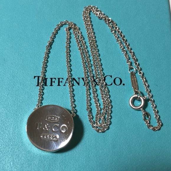 Tiffany Co Jewelry Tiffany Co 925 Sterling Silver Round Tco Neck Poshmark